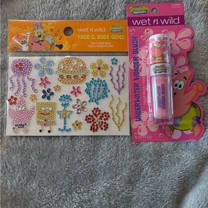 Wet n Wild SpongeBob Face Gems and Lip Gloss Set